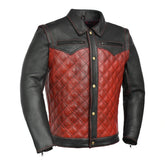 Redstrike Men's Motorcycle Leather Jacket