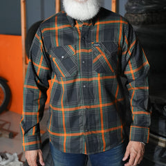 Sprucer Men's Blue and Green Flannel Shirt