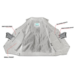 Men's Line Ranger Multi-Pocket Motorcycle Vest - Black