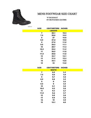 Milwaukee Leather Men's 9-Inch Black Leather Lace-Up Tactical Motorcycle Boots with Side Zipper MBM9110