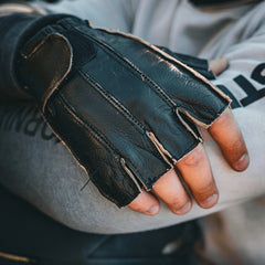 8134.ABR - Men's Fingerless Leather Gloves