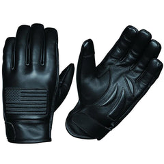 PatriotGrip - Men's Leather Motorcycle Gloves