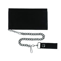Black Trifold Leather Wallet