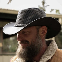 Frontier - Men's Premium Leather Cowboy Hat
