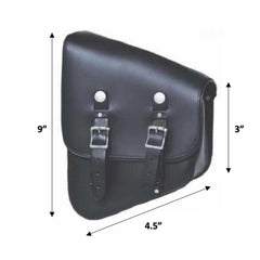 Black- Left Side PVC Swing Arm Bag