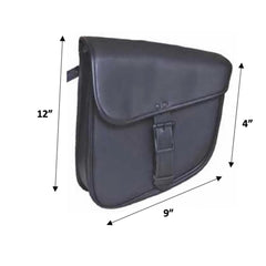 Black 1 Strap - Left Side PVC Swing Arm Bag