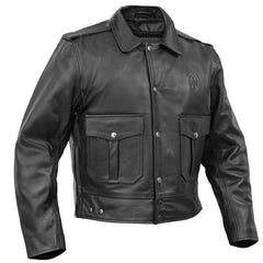 Blackhawk Men's Leather Motorcycle Jacket