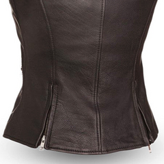 Fairmont Women's Motorcycle Leather Vest