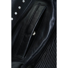 Biker Babe Women's Studded Leather Motorcycle Vest