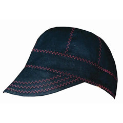 Blue & Red Men's Textile Welder Cap