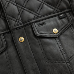 12 Gauge Men's Motorcycle Leather Vest