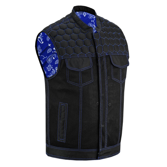 Cold Burn Men's Black Mesh Textile Vest