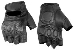 ForceGuard Men's leather Fingerless gloves