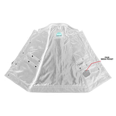 Canvas Material Single Back Panel Concealment Vest with Leather Tr