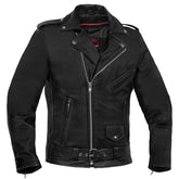 Men's Classic Plain Side Police Style M/C Jacket - TALL