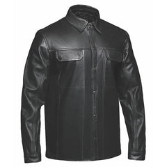 Edge - Men's Premium Leather Shirt Jacket