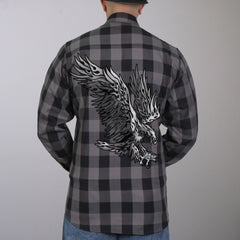 Hot Leathers FLM2102 Men's 'Tribal Eagle' Flannel Long Sleeve Shirt