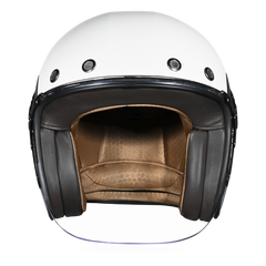 D.O.T. & ECE Daytona Retro Jet- Hi-Gloss White