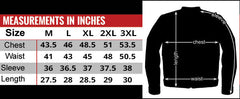 Hot Leathers JKM1023 Men's Black Biker High Visibility Nylon Motorcycle Jacket with Concealed Carry Pocket