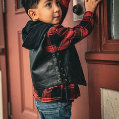1016.SL - Toddlers Motorcycle Biker Leather Vest – Little Riders