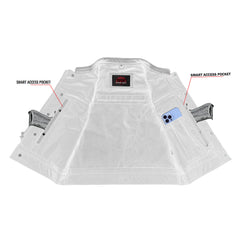 Gravel Ghost™ Lowcut Men's Leather Motorcycle Vest