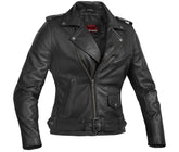 Night Shine Women's Black Fashion Leather Jacket