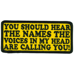 Hot Leathers You Should Hear the Names Embroidered Patch - 5" x 2" - Iron-On or Sew-On - PPL9959