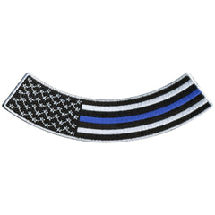 Hot Leathers Thin Blue Line 4” X 1” Bottom Rocker Patch