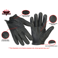 Perforated Police Style Glove