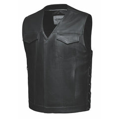 Red river - Men's Premium Leather Vest