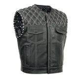 Blaze Lowcut Chrome Phantom Men's Leather Vest