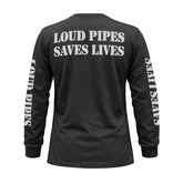 Loud Pipes Save Lives - Men's Long Sleeve Biker Tee