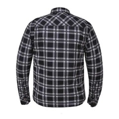 Shield - Men's Black & White Armored Flannel