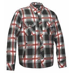 Rider's Plaid - Men's Black & Red Armored Flannel