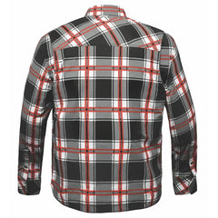 Rider's Plaid - Men's Black & Red Armored Flannel