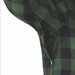 Warrior - Men's Black & Green Armored Flannel