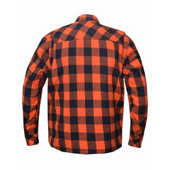 Valiant - Men's Black & Orange Armored Flannel