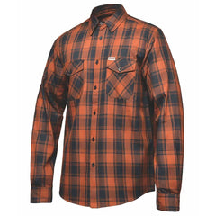TW211.00 - Men's Black and Brown Flannel Shirt