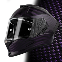 D.O.T. & ECE Daytona Viper- Purple Carbon Fiber