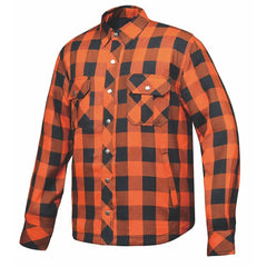 Valiant - Men's Black & Orange Armored Flannel