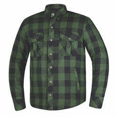 Warrior - Men's Black & Green Armored Flannel