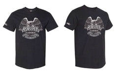Black RC Eagle Wing Men's MotorcycleT-Shirt