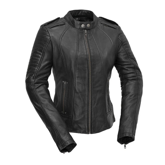 FIL104CHMZ-Biker - Women's Motorcycle Leather Jacket