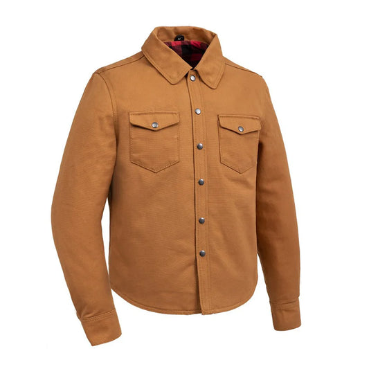 CUS416CNVS-Brawn Men's Motorcycle Canvas Shirt