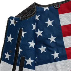 Captain Perforated Men's Motorcycle Leather Vest