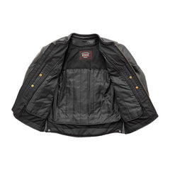 Chaos - Men's Leather Motorcycle Jacket