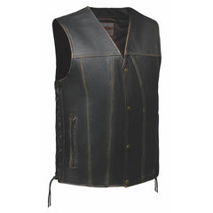 Colorado - Men's Brown Leather Vest