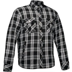 Shield - Men's Black & White Armored Flannel