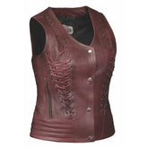 Wicked Tread - Ladies Premium Leather Vest