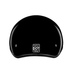 DOT Approved Daytona Skull Cap Half Shell Motorcycle Helmet - Beanie Style for Motorcycles, Cruisers, Scooters, and Mopeds W/O Visor- Hi-Gloss Black